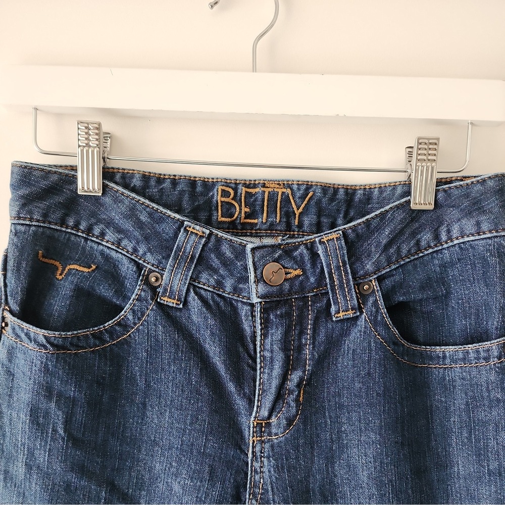 Kimes Ranch Betty Jeans Womens 00/32 (Fits 25x31) Blue Bootcut Slim Mid Rise